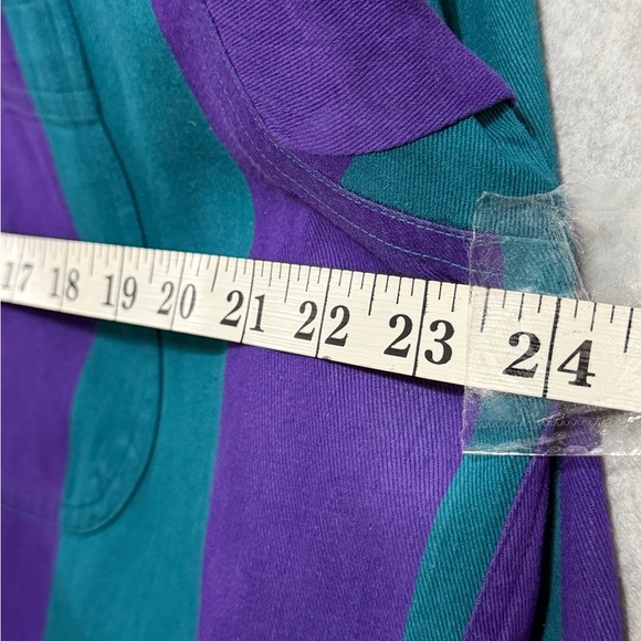 Alexander Julian Men's Vibrant Purple and Teal Shirt - Picture 7 of 7